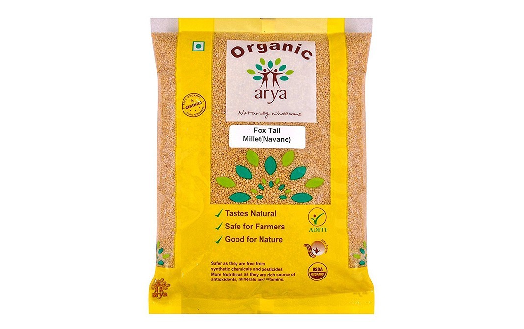 Arya Organic Fox Tail Millet (Navane)   Pack  500 grams